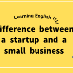 Difference between a startup and a small business